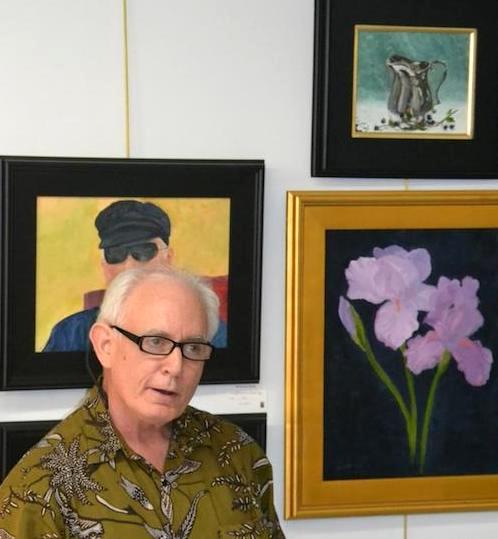 Self Portrait with Silver Pitcher by Ed Robson