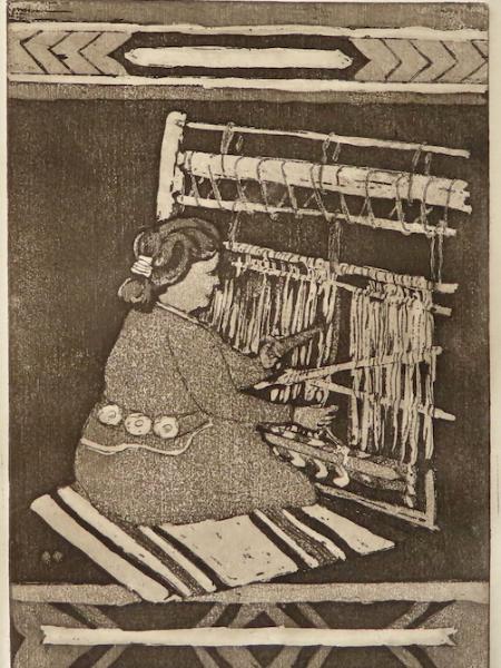 Navajo weaver