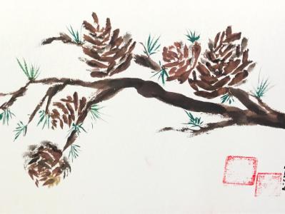 12x16" Pine Cones 12x16" Pine Cones