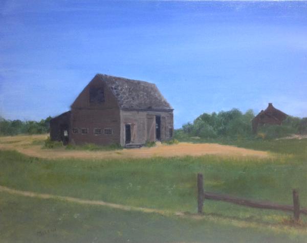 Martha's Vineyard Barn, 16"x20" (available)