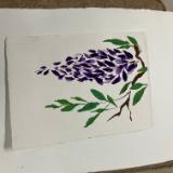 wisteria and leaves 