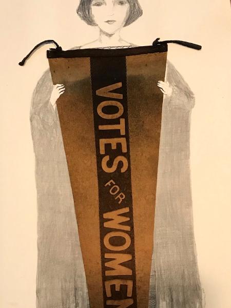 Holding History (authentic, original banner c.1919)