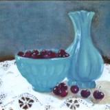 *Celadon and Cherries 12x16