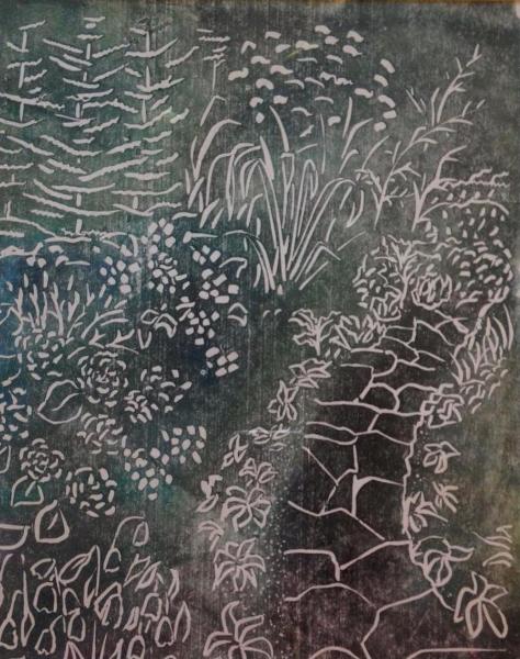 Garden Path, monoprint