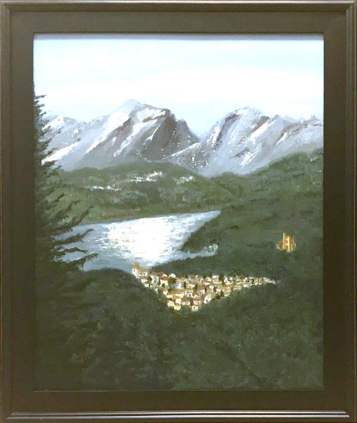 Austrian Mountain Lake 30"x24" (available)