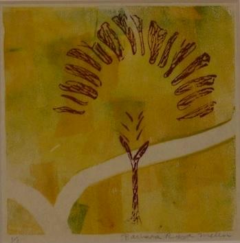 Two Roads/ 2 of diptych, monotype