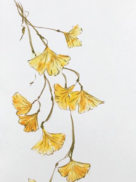 Autumn Gingko (private collection)