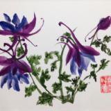8x10" Columbine, available at W-S Arts Council Gift Shop  (sold)