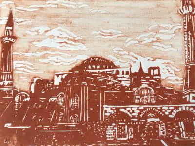 Hagia Sophia (sienna) (Private collection)