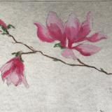  Pink magnolias  drypoint SOLD (edition still available)