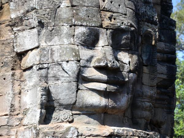 Face, Banyon Temple, Angkor Thom, Cambodia