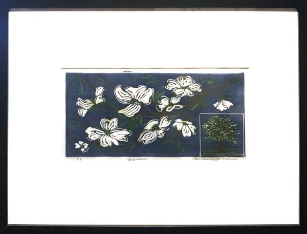 *Dogwood branch (four-color reduction print) 