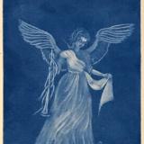 Angel with Horn (blue)