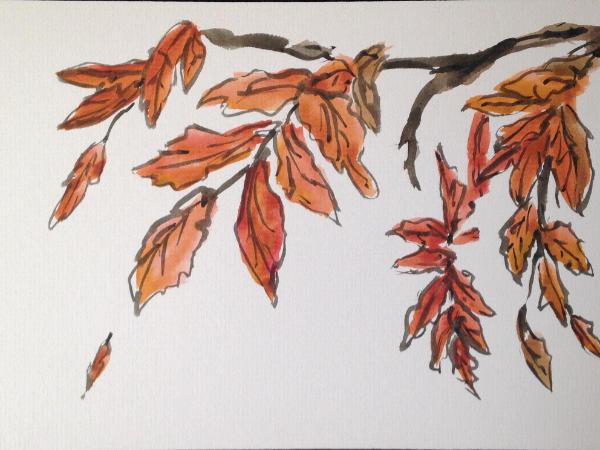 12x16" Autumn Leaves/Autumn (available)