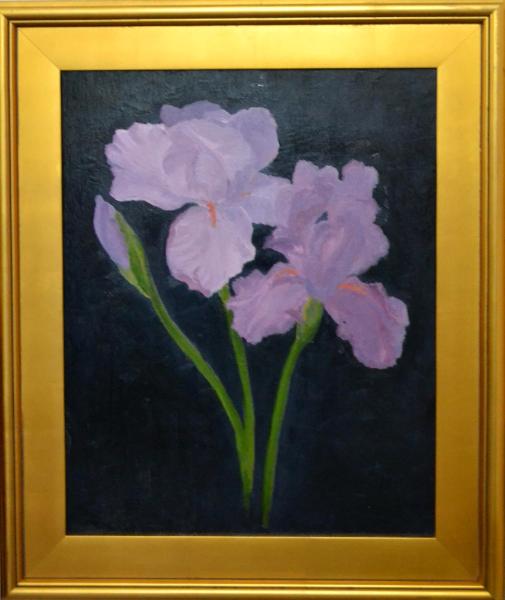 Purple Irises 20"x16" (sold)