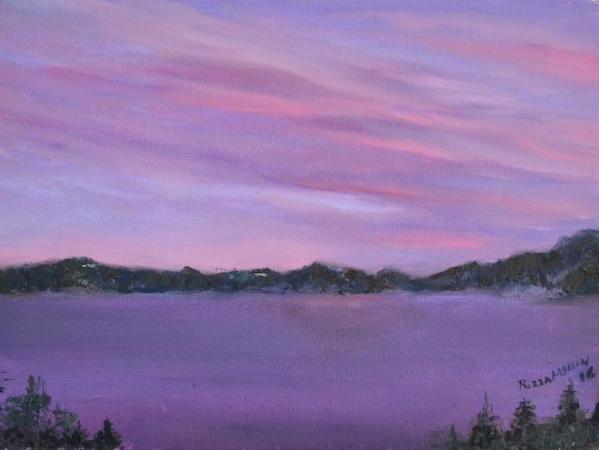 *Crater Lake Sunset 9x12 (private collection)