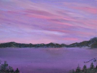 *Crater Lake Sunset 9x12 (private collection)