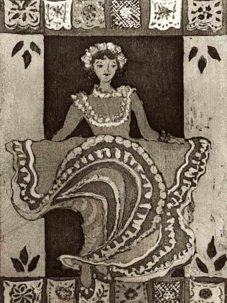 9 Ladies Dancing: Mexican folk Dancer 