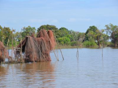 Fishing Net Drying (Cambodia)