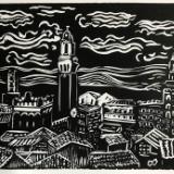 Siena Rooftops lino 