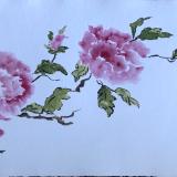 Peonies Blooms (art" 15x30)  (unframed)