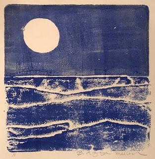 Summer Sea monoprint