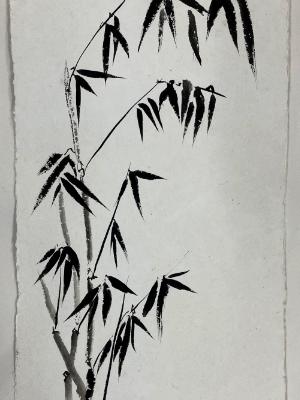 Bamboo cluster sumi ink on Nujabi paper Bamboo cluster sumi ink on Nujabi paper