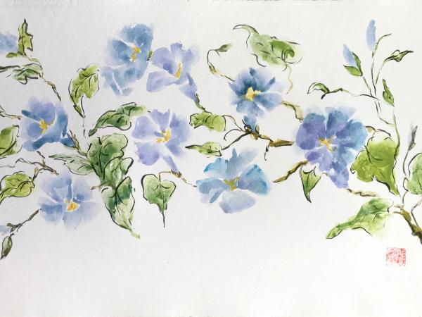 24x36"Morning Glories, available only at Artfolios