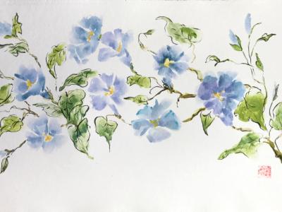 24x36"Morning Glories (available) 24x36"Morning Glories (available)