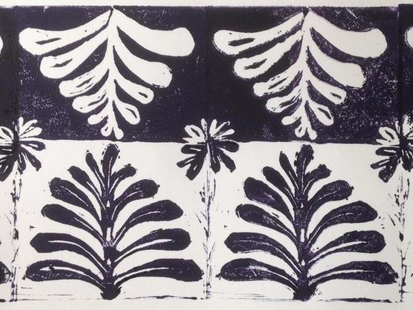 Catlett: Tree of Life print  lino-cut
