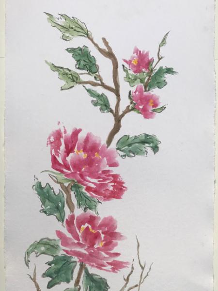 36x24"Peonies, (private collection)