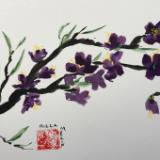 12x16" Purple Blossom (private collection)