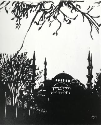 Hagia Sophia Silhouette (Private collection)