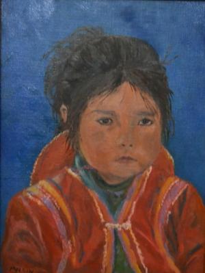 *Peruvian Child 12"x9 " (available)