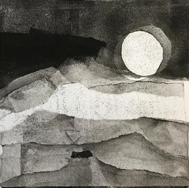 Mountain Moon monotype