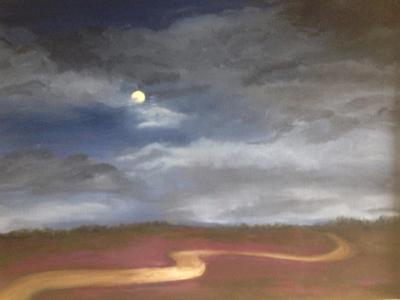 Ribbon of Moonlight, 18"x24" (sold/NFS)