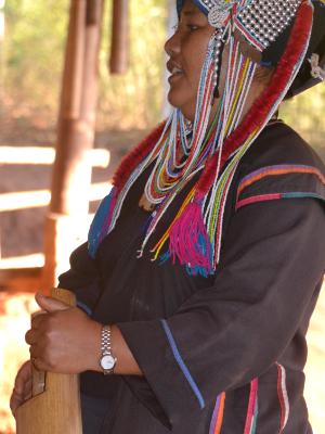 Akha Woman, Musician Akha Woman, Musician