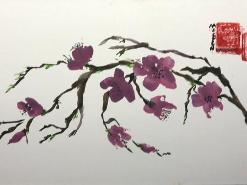 12x16" Plum Blossom  (available)