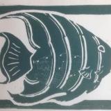 *Fish linocut