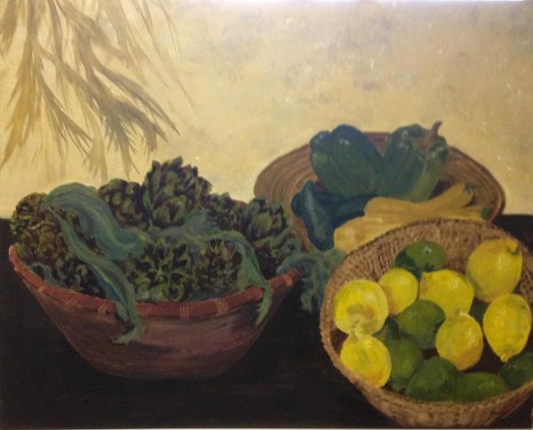 Tuscan Table/Artichokes 24"x30"