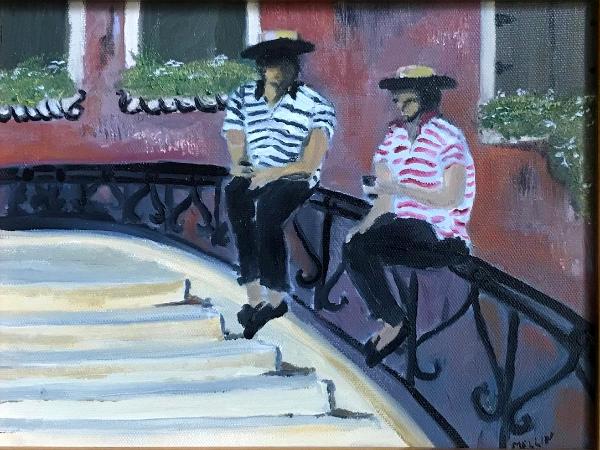 Taking a Break (Gondoliers)  (available)
