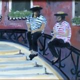 Taking a Break (Gondoliers)  (available)