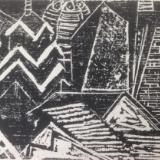 *   City Abstraction: Philadelphia   Woodcut  