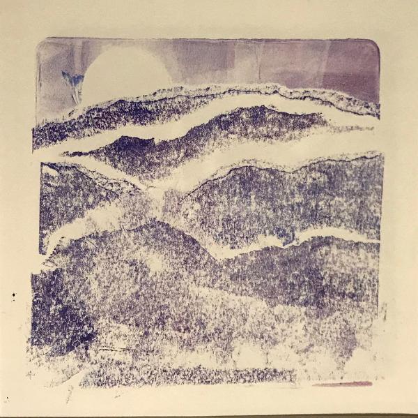 Purple Evening monoprint