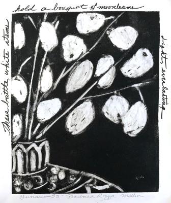 Lunaria 52: Bouquet of Moonbeams (Currently at Red Dog Gallery, Winston-Salem)