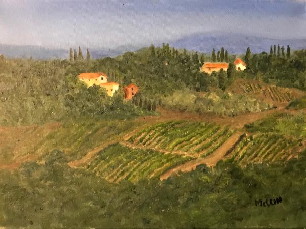 Tuscan Hillside, Montespertoli (Italy) 9x12 (available)