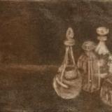 Good spirits (sepia) Mezzotint